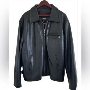Oakwood Classic Thinsulate Leather Jacket Black XL